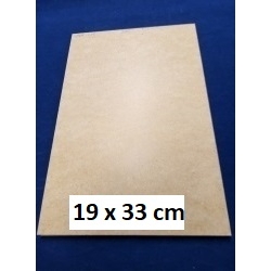 Płyta HDF #3mm / Podkładka 33x19cm, deseczka 33x19cm , baza / TYŁ BIAŁY / 3453